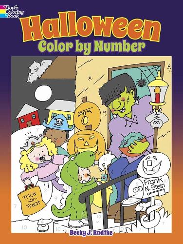 Бумажная книга «Halloween Color by Number», автор Бекки Дж. Радтке - фото №1