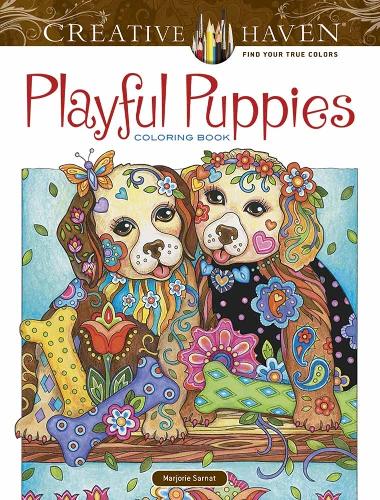 Бумажная книга «Creative Haven Playful Puppies Coloring Book (Working Title)», автор Марджори Сарнат - фото №1