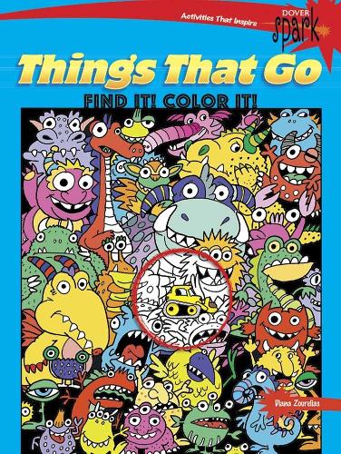 Паперова книга «Spark Things That Go Find it! Color it!», автор Діана Зуреліас - фото №1