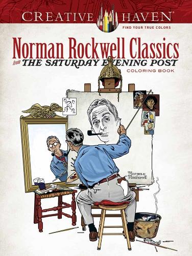 Бумажная книга «Creative Haven Norman Rockwell's Saturday Evening Post Classics Coloring Book», автор Норман Рокуэлл - фото №1