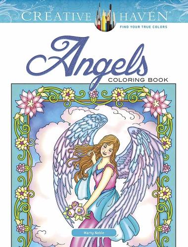 Паперова книга «Creative Haven Angels Coloring Book», автор Марті Нобл - фото №1