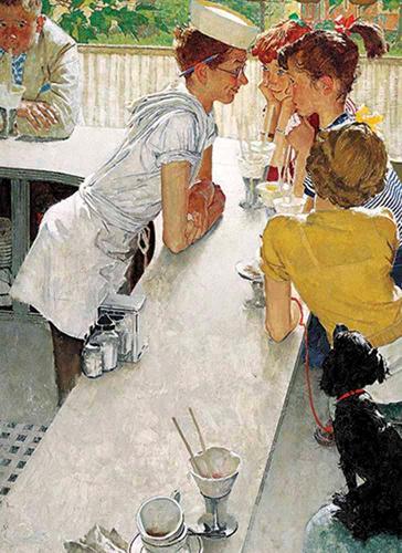 Паперова книга «Norman Rockwell's Soda Jerk Notebook», автор Норман Роквелл - фото №1