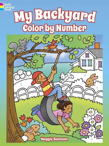 Бумажная книга «My Backyard Color by Number», автор Мэгги Суонсон - фото №1