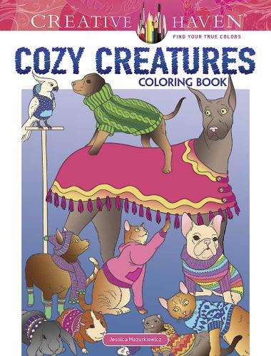 Паперова книга «Creative Haven Cozy Creatures Coloring Book», автор Джессіка Мазуркевич - фото №1