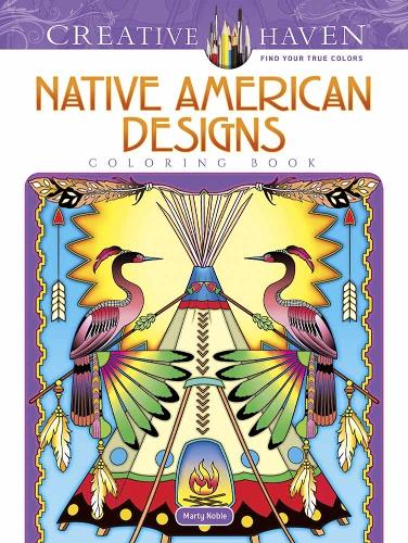 Бумажная книга «Creative Haven Native American Designs Coloring Book», автор Марти Нобл - фото №1