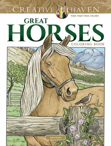 Бумажная книга «Creative Haven Great Horses Coloring Book», автор Джон Грин - фото №1