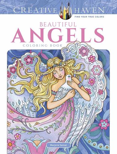 Бумажная книга «Creative Haven Beautiful Angels Coloring Book», автор Марджори Сарнат - фото №1