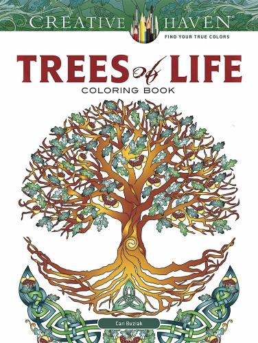 Паперова книга «Creative Haven Trees of Life Coloring Book», автор Кері Бузяк - фото №1