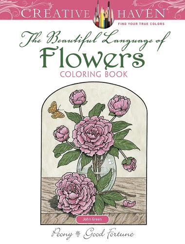 Бумажная книга «Creative Haven the Beautiful Language of Flowers Coloring Book», автор Джон Грин - фото №1