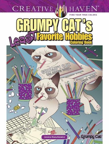 [object Object] «Creative Haven Grumpy Cat's Least Favorite Hobbies», автор Джессика Мазуркевич - фото №1