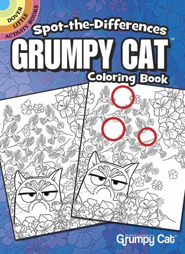 Паперова книга «Spot-The-Differences Grumpy Cat Coloring Book», автор Джон Курц - фото №1