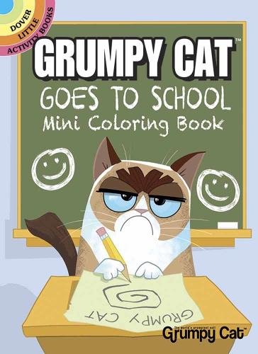 Паперова книга «Grumpy Cat Goes to School Mini Coloring Book», автор Джон Курц - фото №1