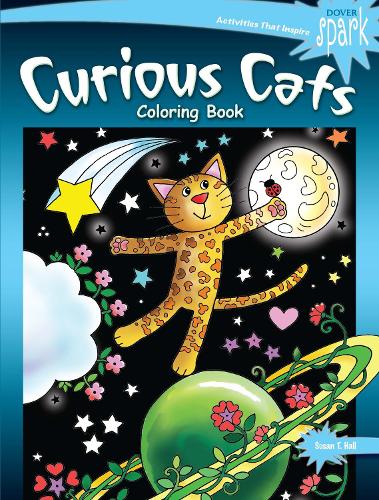 Бумажная книга «Spark Curious Cats Coloring Book», автор Сьюзен Холл - фото №1