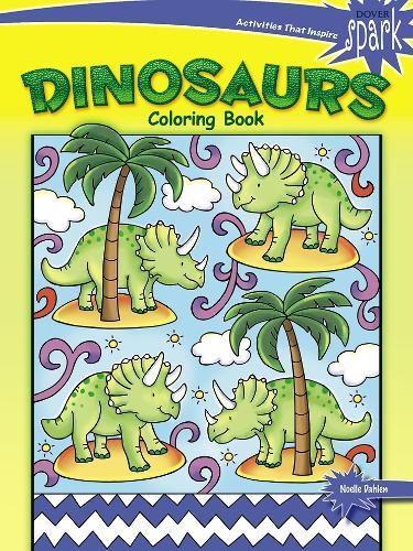Паперова книга «Spark Dinosaurs Coloring Book», автор Ноель Дален - фото №1
