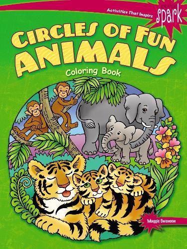 Бумажная книга «Spark Circles of Fun Animals Coloring Book», автор Мэгги Суонсон - фото №1