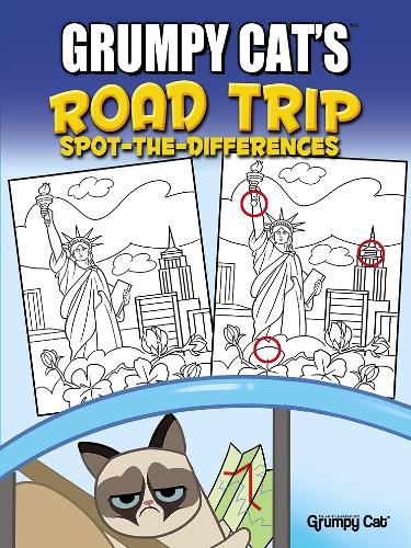 Паперова книга «Grumpy Cat's Road Trip Spot-the-Differences», автор Джон Курц - фото №1