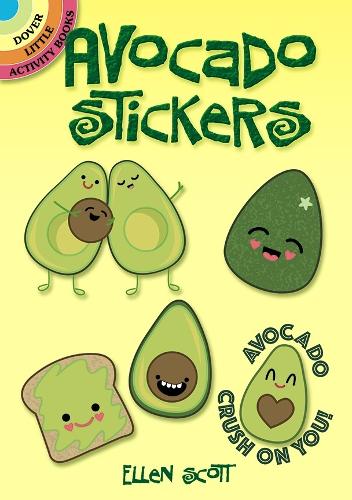 Бумажная книга «Avocado Stickers», автор Эллен Скотт - фото №1