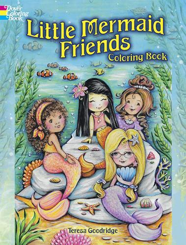 Паперова книга «Little Mermaid Friends Coloring Book», автор Тереза Гудрідж - фото №1