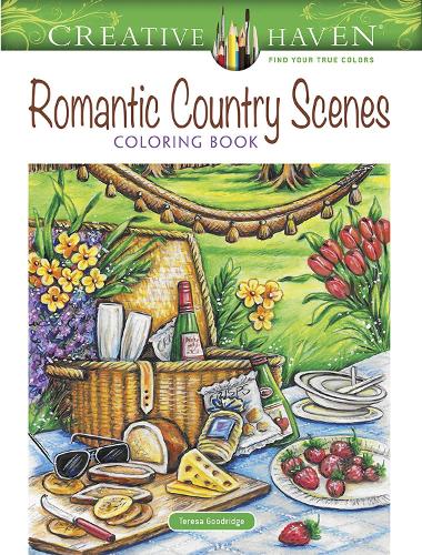 Бумажная книга «Creative Haven Romantic Country Scenes Coloring Book», автор Тереза Гудридж - фото №1