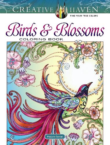 Бумажная книга «Creative Haven Birds and Blossoms Coloring Book», автор Марджори Сарнат - фото №1