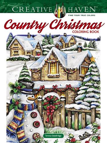 Бумажная книга «Creative Haven Country Christmas Coloring Book», автор Тереза Гудридж - фото №1
