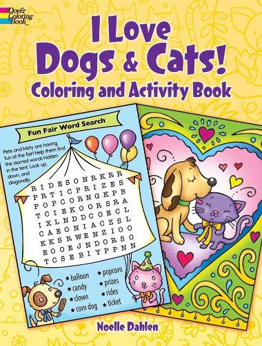 Бумажная книга «I Love Dogs & Cats! Activity & Coloring Book», автор Ноэль Дален - фото №1