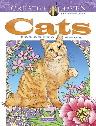 Бумажная книга «Creative Haven Cats Coloring Book», автор Марти Нобл - фото №1