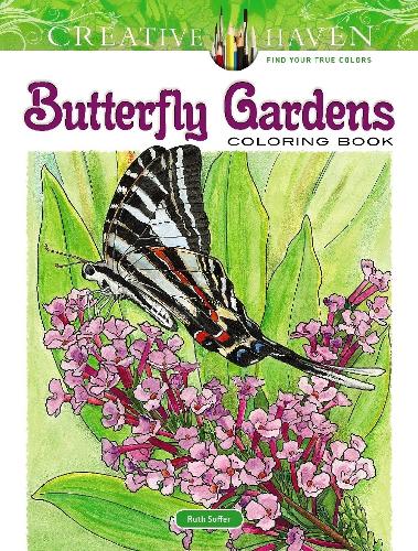 Бумажная книга «Creative Haven Butterfly Gardens Coloring Book», автор Рут Соффер - фото №1