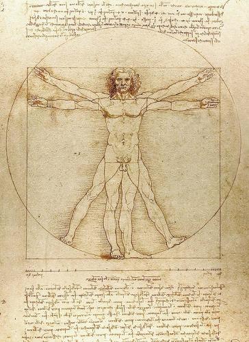 Паперова книга «Vitruvian Man Notebook», автор Леонардо да Винчі - фото №1