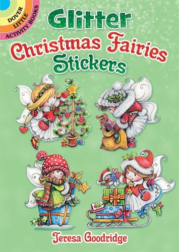 Бумажная книга «Glitter Christmas Fairies Stickers», автор Тереза Гудридж - фото №1