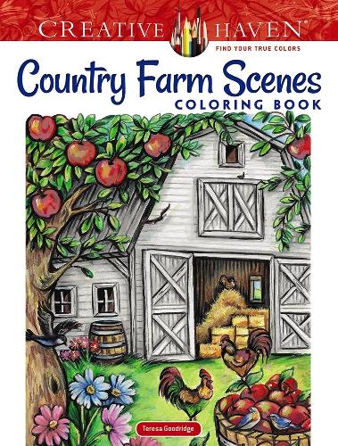 Паперова книга «Creative Haven Country Farm Scenes Coloring Book», автор Тереза Гудрідж - фото №1