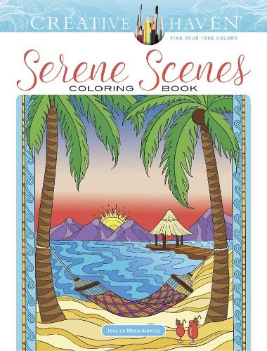 Бумажная книга «Creative Haven Serene Scenes Coloring Book», автор Джессика Мазуркевич - фото №1
