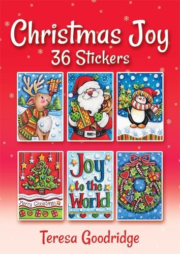 Паперова книга «Christmas Joy 36 Stickers», автор Тереза Гудрідж - фото №1