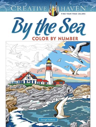 Бумажная книга «Creative Haven by the Sea Color by Number», автор Джордж Туфексис - фото №1