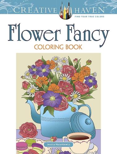 [object Object] «Creative Haven Flower Fancy Coloring Book», автор Джессика Мазуркевич - фото №1