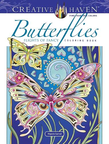 Бумажная книга «Creative Haven Butterflies Flights of Fancy Coloring Book», автор Марджори Сарнат - фото №1