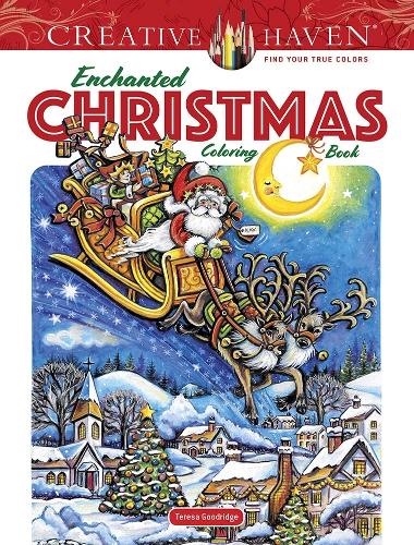 Паперова книга «Creative Haven Enchanted Christmas Coloring Book», автор Тереза Гудрідж - фото №1