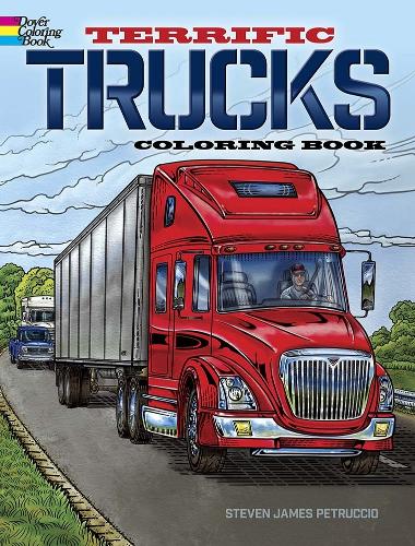 Бумажная книга «Terrific Trucks Coloring Book», автор Стивен Джеймс Петруччио - фото №1