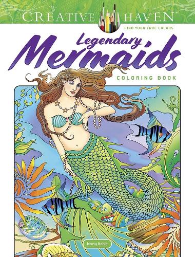 Бумажная книга «Creative Haven Legendary Mermaids Coloring Book», автор Марти Нобл - фото №1