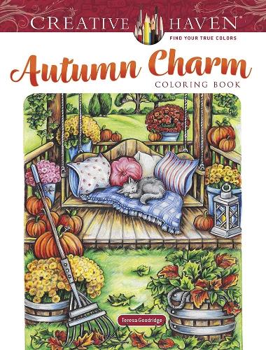 [object Object] «Creative Haven Autumn Charm Coloring Book», автор Тереза Гудридж - фото №1
