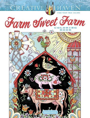 Бумажная книга «Creative Haven Farm Sweet Farm Coloring Book», автор Марджори Сарнат - фото №1