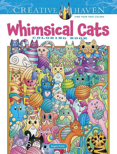 Паперова книга «Creative Haven Whimsical Cats Coloring Book», автор Анжела Портер - фото №1