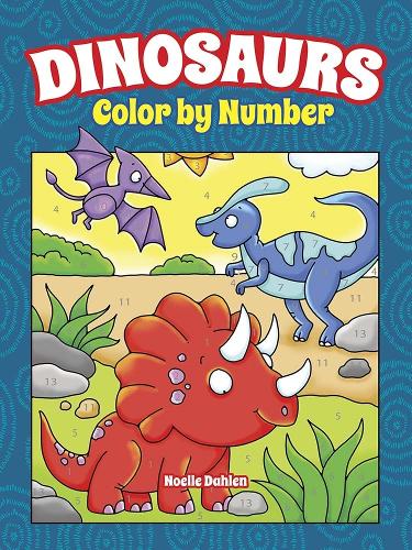 [object Object] «Dinosaurs Color by Number», автор Ноэль Дален - фото №1