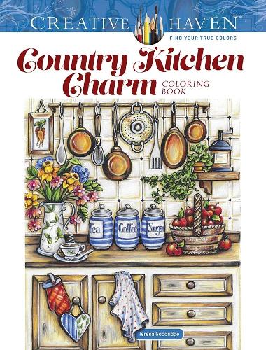 Паперова книга «Creative Haven Country Kitchen Charm Coloring Book», автор Тереза Гудрідж - фото №1