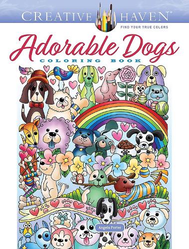 Паперова книга «Creative Haven Adorable Dogs Coloring Book», автор Анжела Портер - фото №1