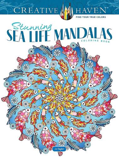 Бумажная книга «Creative Haven Stunning Sea Life Mandalas Coloring Book», автор Джо Тейлор - фото №1