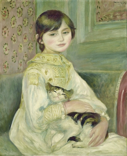 Бумажная книга «Child with Cat (Julie Manet) Notebook», автор Пьер-Огюст Ренуар - фото №1