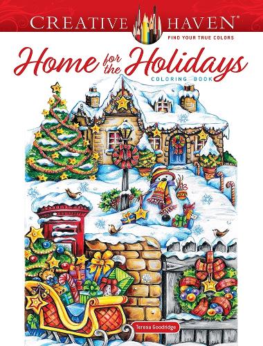 Паперова книга «Creative Haven Home for the Holidays Coloring Book», автор Тереза Гудрідж - фото №1
