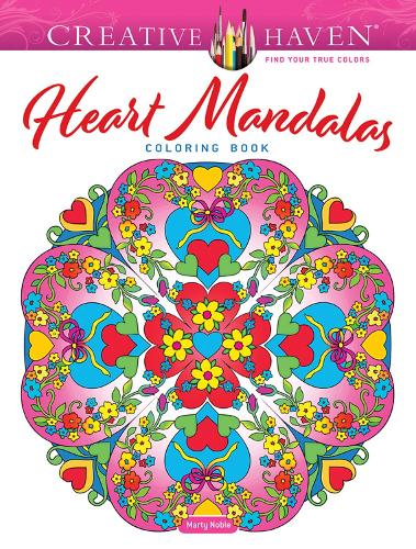Бумажная книга «Creative Haven Heart Mandalas Coloring Book», автор Марти Нобл - фото №1