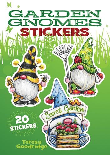 Бумажная книга «Garden Gnome Stickers», автор Тереза Гудридж - фото №1